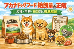 アカナドッグフード給餌量の正解｜犬種・年齢・種類別に徹底解説